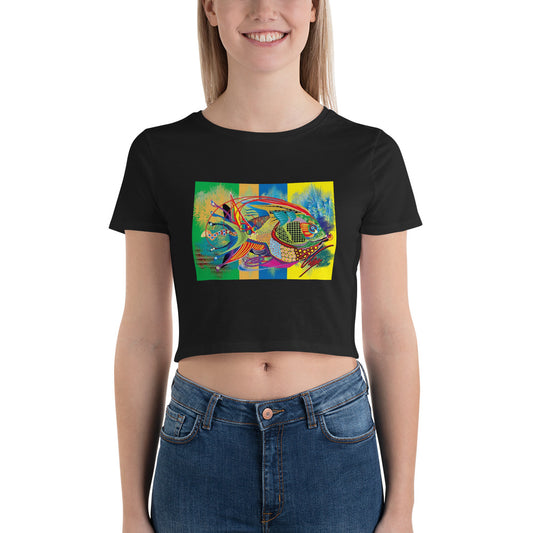 Psychedelic Fish Women’s Crop Tee